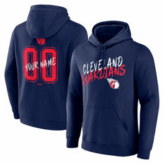 Cleveland Guardians  Hustle Personalized Name & Number Hoodie - Navy