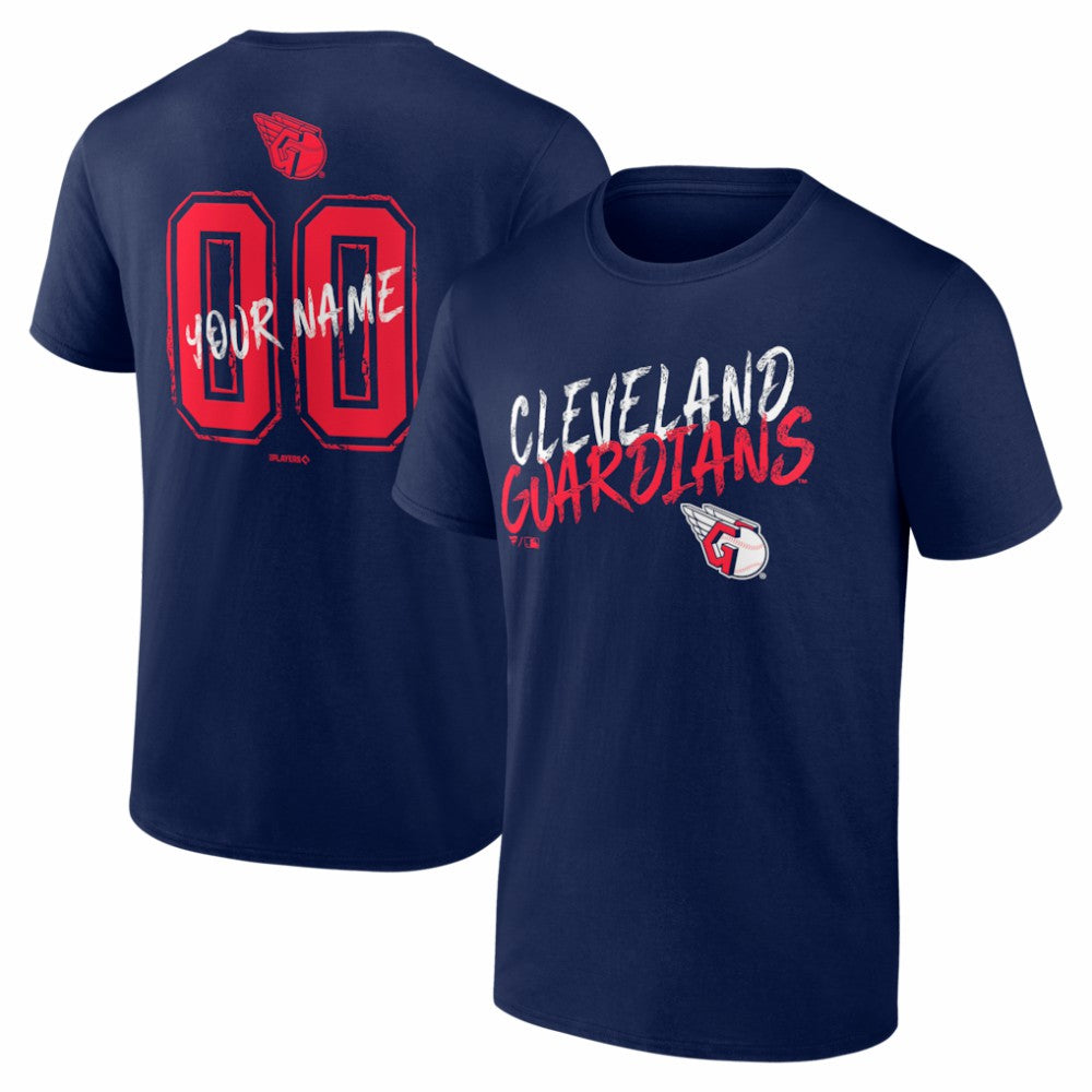 Cleveland Guardians  Hustle Personalized Name & Number T-Shirt - Navy