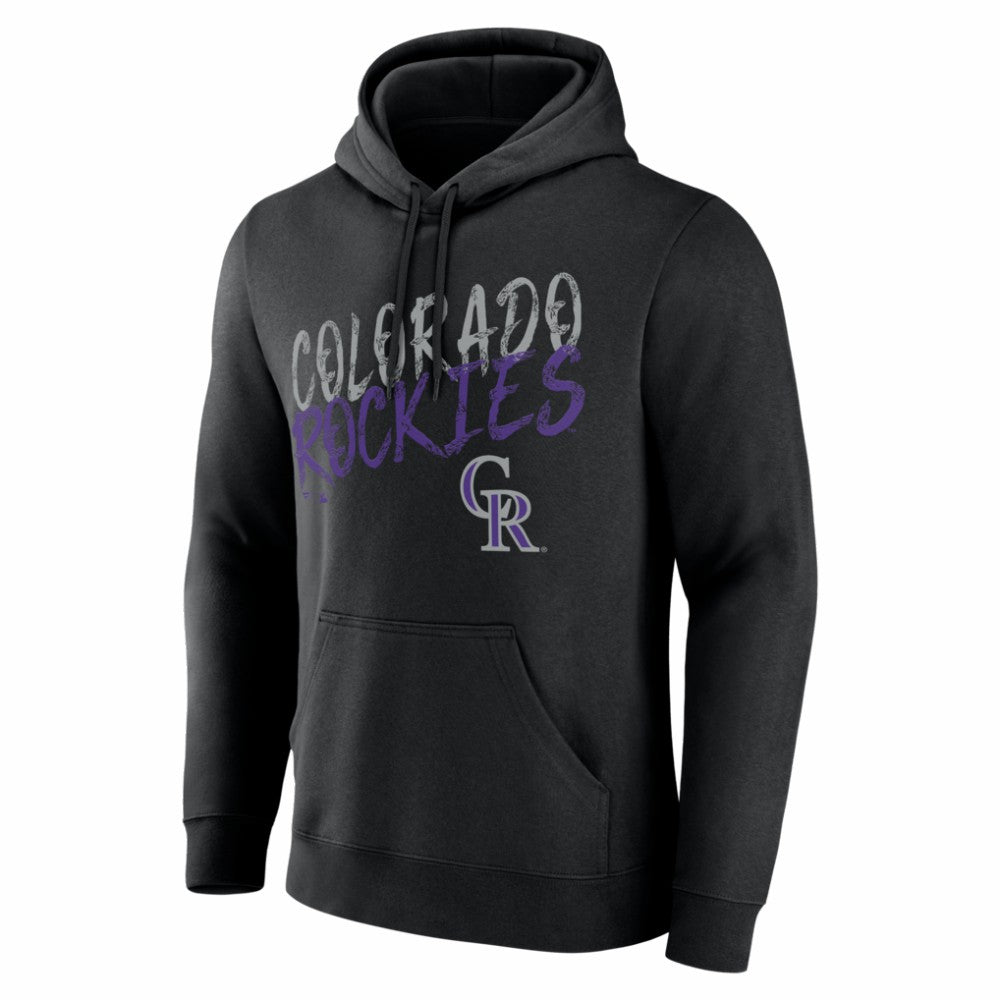 Colorado Rockies  Hustle Personalized Name & Number Hoodie - Black