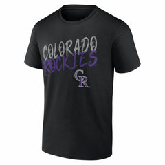 Colorado Rockies  Hustle Personalized Name & Number T-Shirt - Black