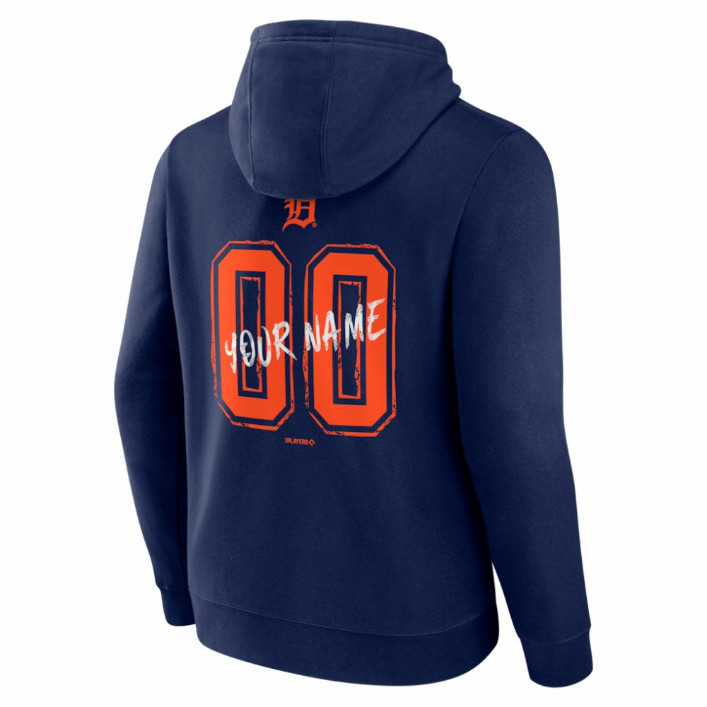 Detroit Tigers  Hustle Personalized Name & Number Hoodie - Navy