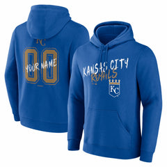 Kansas City Royals  Hustle Personalized Name & Number Hoodie - Royal
