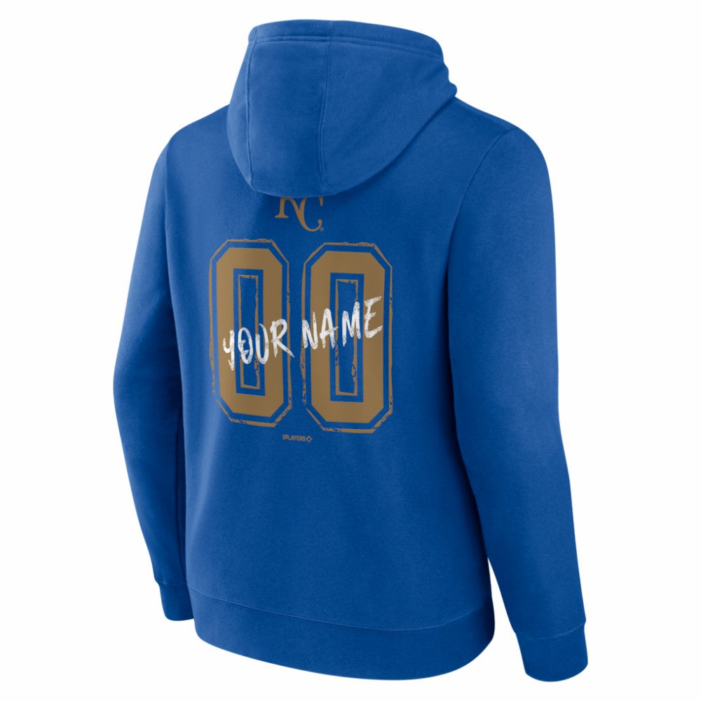 Kansas City Royals  Hustle Personalized Name & Number Hoodie - Royal