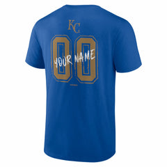 Kansas City Royals  Hustle Personalized Name & Number T-Shirt - Royal