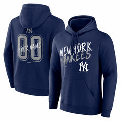 New York Yankees  Hustle Personalized Name & Number Hoodie - Navy