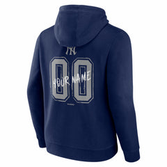 New York Yankees  Hustle Personalized Name & Number Hoodie - Navy