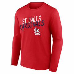 St. Louis Cardinals  Hustle Personalized Name & Number Long Sleeve T-Shirt - Red