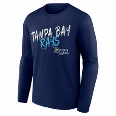 Tampa Bay Rays  Hustle Personalized Name & Number Long Sleeve T-Shirt - Navy