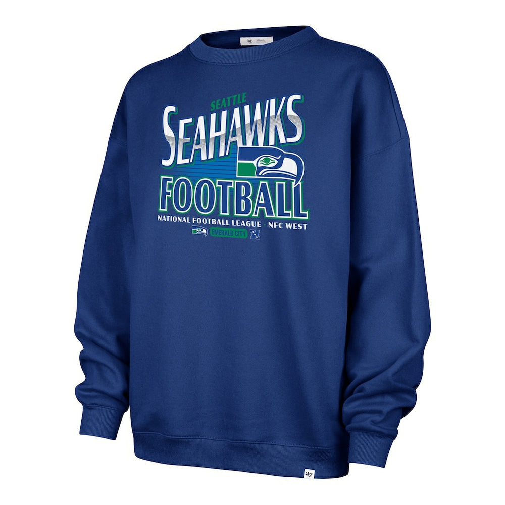 Seattle Seahawks '47 Women's Regional Oversized Sweatshirt - College Navy sale