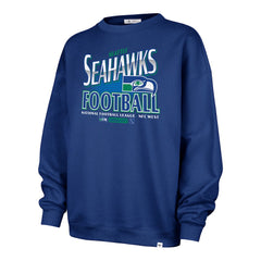 Seattle Seahawks '47 Women's Regional Oversized Sweatshirt - College Navy sale