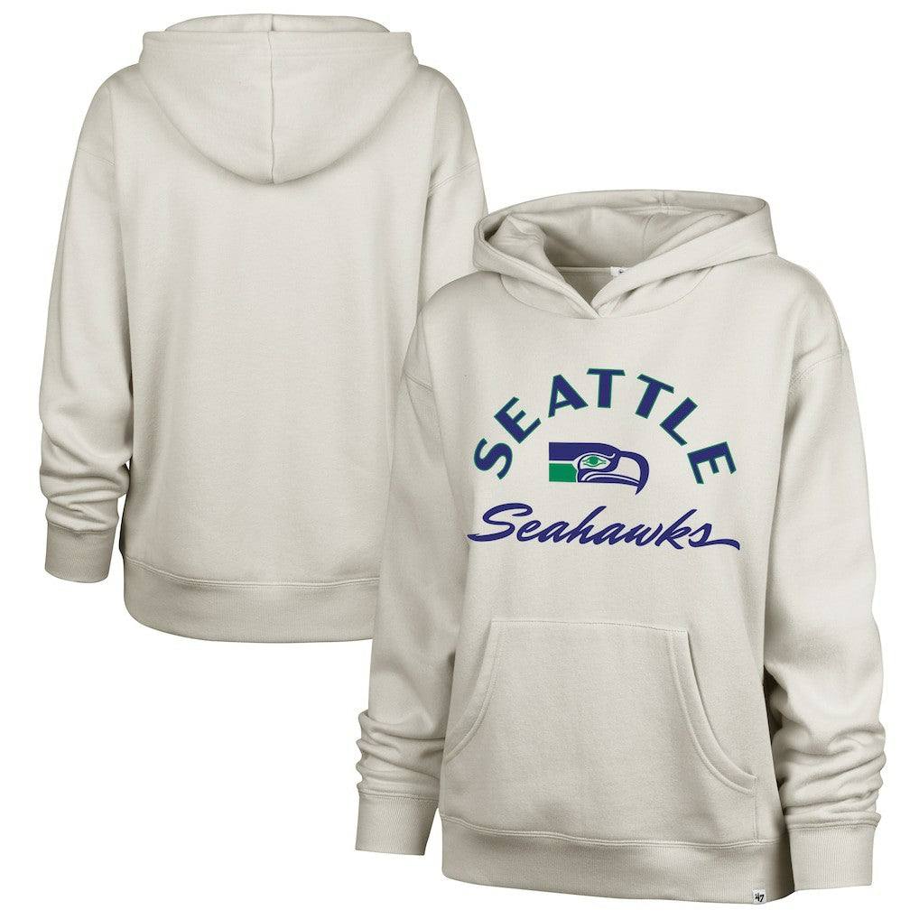 Seattle Seahawks '47 Women's Whirlwind Naomi Hoodie - Stone discount