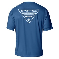 Colorado Avalanche Columbia PFG Terminal Tackle Omni-Shade T-Shirt Blue