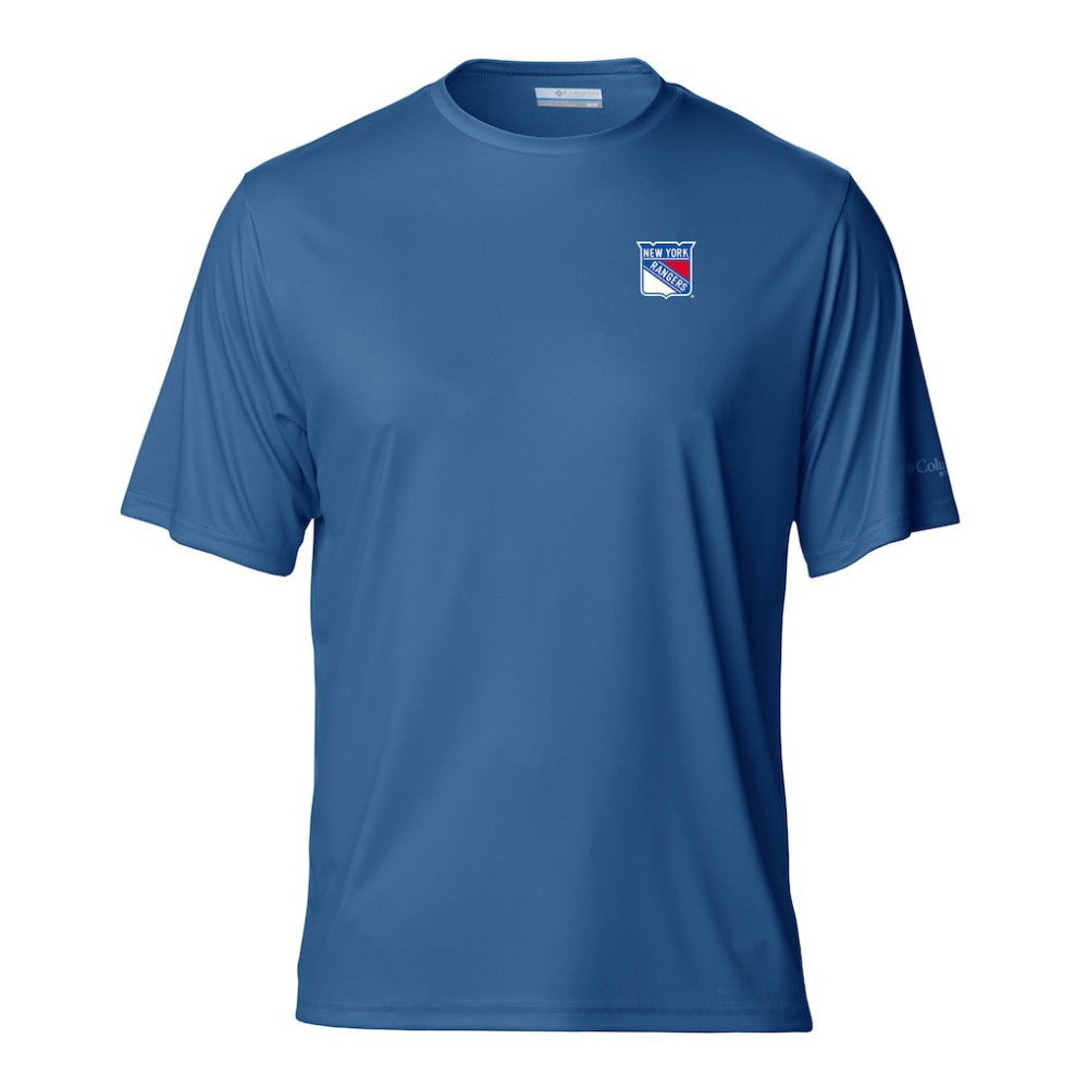 New York Rangers Columbia PFG Terminal Tackle Omni-Shade T-Shirt Blue