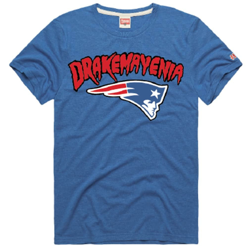 Drake Maye New England Patriots Homage Unisex Drakemayenia Tri-Blend T-Shirt - Royal sale