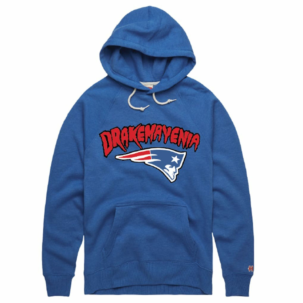 Drake Maye New England Patriots Homage Unisex Drakemayenia Tri-Blend Hoodie - Royal for sale