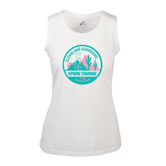 Cleveland Guardians Levelwear Women's Macy Spring Training Badge Bold Tank Top - White