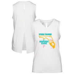 Pittsburgh Pirates Levelwear Women's 2026 Spring Training Paisley Ball Bold Tank - White