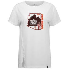 Colorado Rockies Levelwear Women's 2026 Spring Training Influx Ball Bold T-Shirt - White