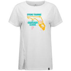 Pittsburgh Pirates Levelwear Women's 2026 Spring Training Influx Ball Bold T-Shirt - White