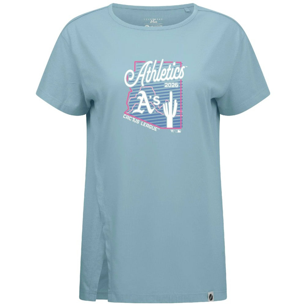 Athletics Levelwear Women's Influx Spring Training Sunrise Bold T-Shirt - Blue