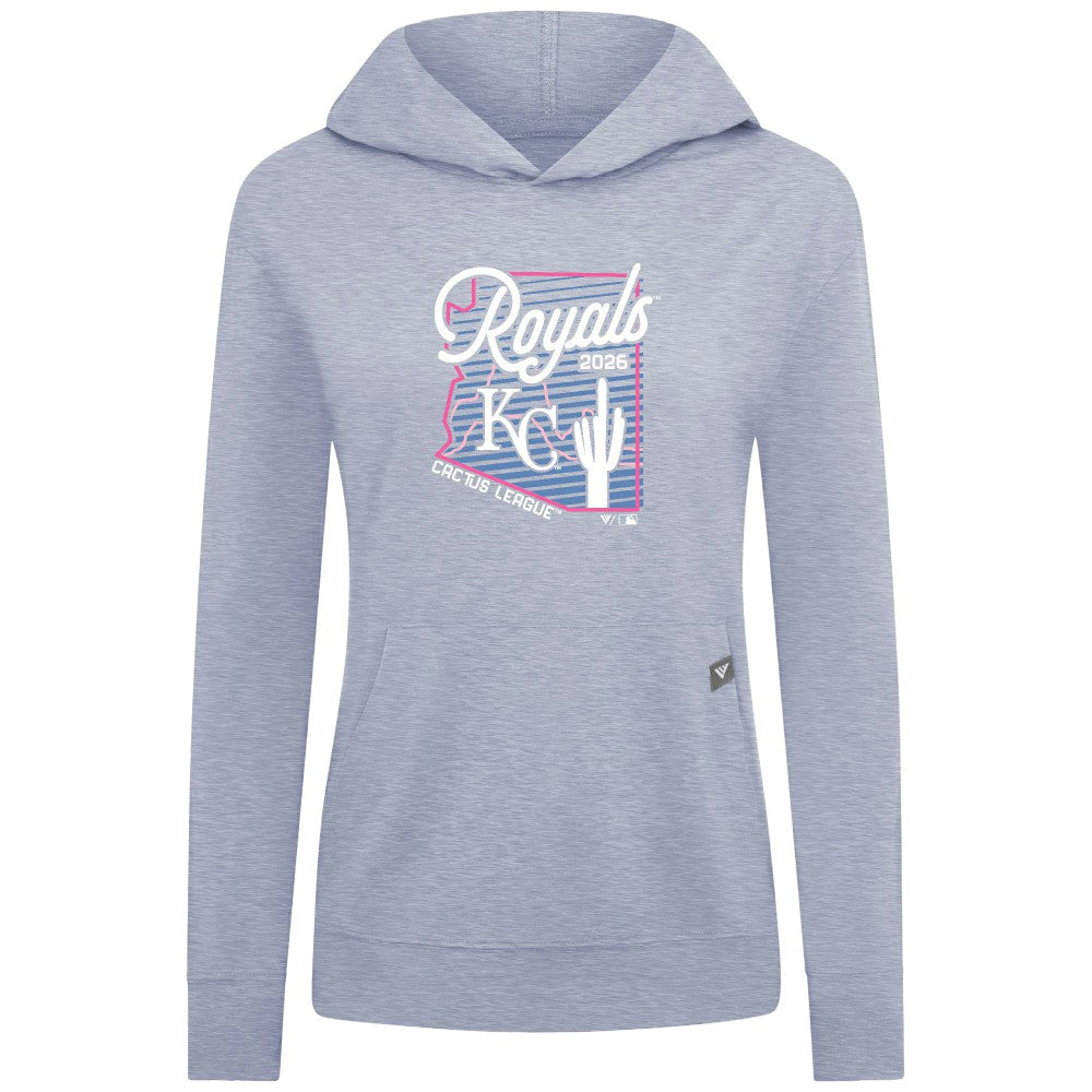 Kansas City Royals Levelwear Women's Relay Spring Training Sunrise Bold Hoodie - Light Blue