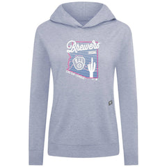 Milwaukee Brewers Levelwear Women's Relay Spring Training Sunrise Bold Hoodie - Light Blue