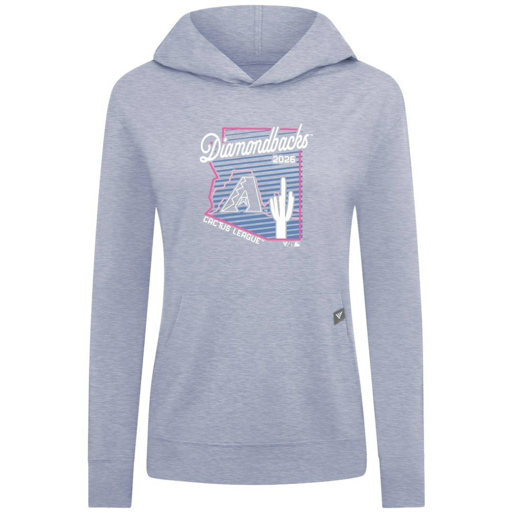 Arizona Diamondbacks Levelwear Women's Relay Spring Training Sunrise Bold Hoodie - Light Blue
