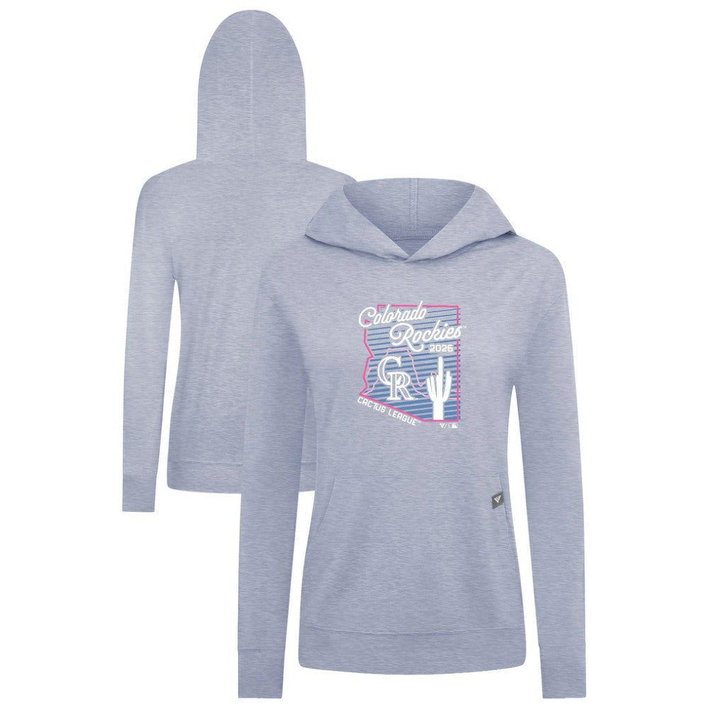 Colorado Rockies Levelwear Women's Relay Spring Training Sunrise Bold Hoodie - Light Blue