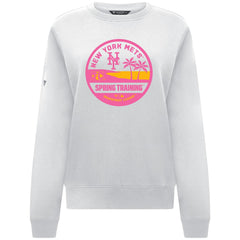 New York Mets Levelwear Women's Yvette Spring Training Badge Bold Sweatshirt - White