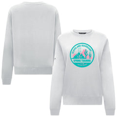 Cleveland Guardians Levelwear Women's Yvette Spring Training Badge Bold Sweatshirt - White