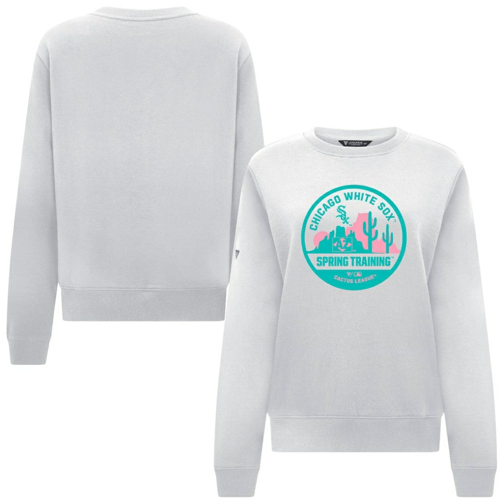 Chicago White Sox Levelwear Women's Yvette Spring Training Badge Bold Sweatshirt - White