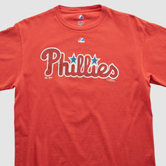 Philadelphia Phillies Majestic 2000s T-shirt - Red Vintage