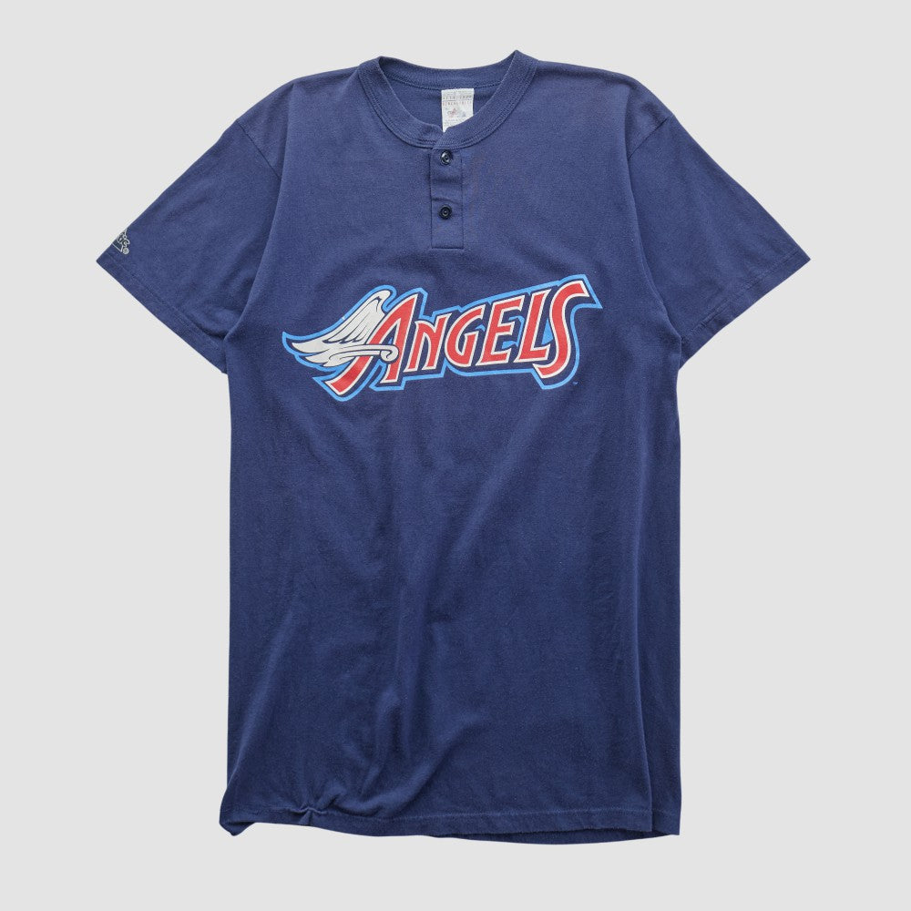 Los Angeles Angels Majestic 2000s T-shirt - Navy Vintage