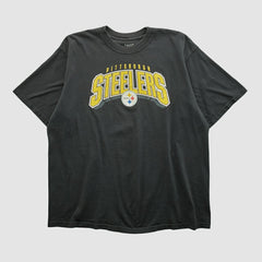 Pittsburgh Steelers Reebok 2000s T-shirt - Black Vintage for sale