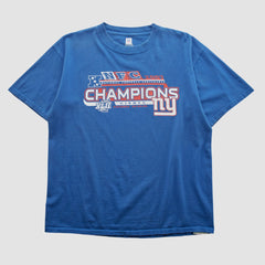 Super Bowl XLII NFL 2007 T-shirt - Blue Vintage for sale