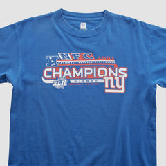 Super Bowl XLII NFL 2007 T-shirt - Blue Vintage for sale
