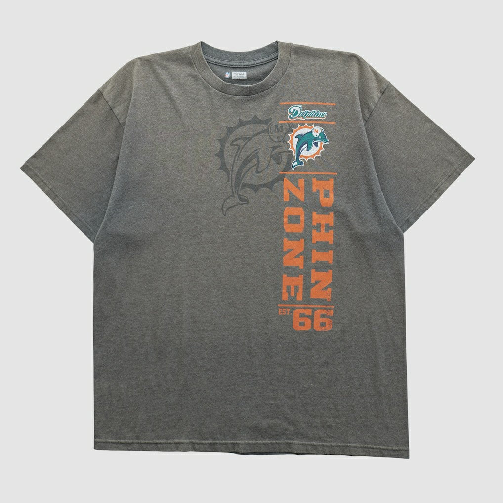 Miami Dolphins NFL 2010s T-shirt - Dark Heather Gray Vintage outlet