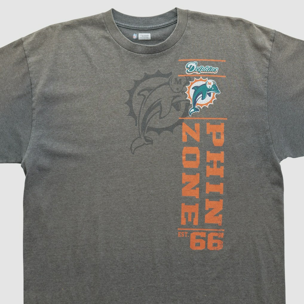 Miami Dolphins NFL 2010s T-shirt - Dark Heather Gray Vintage outlet