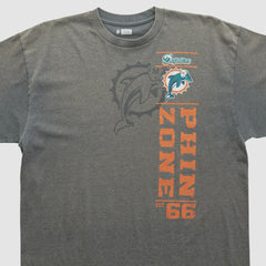 Miami Dolphins NFL 2010s T-shirt - Dark Heather Gray Vintage outlet
