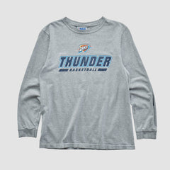 Oklahoma City Thunder NBA 2010s Long Sleeve T-shirt - Heather Gray Vintage | Vintage cheap