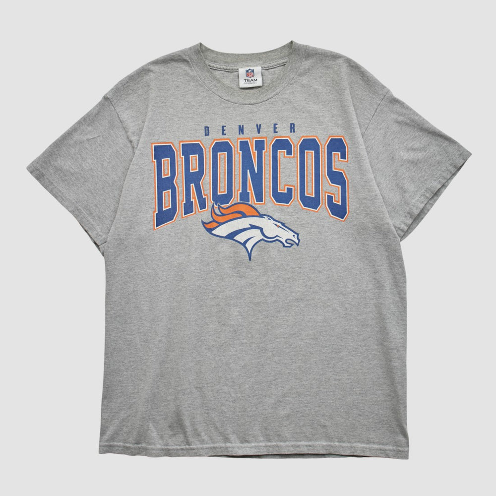 Denver Broncos NFL 2010s T-shirt - Heather Gray Vintage outlet