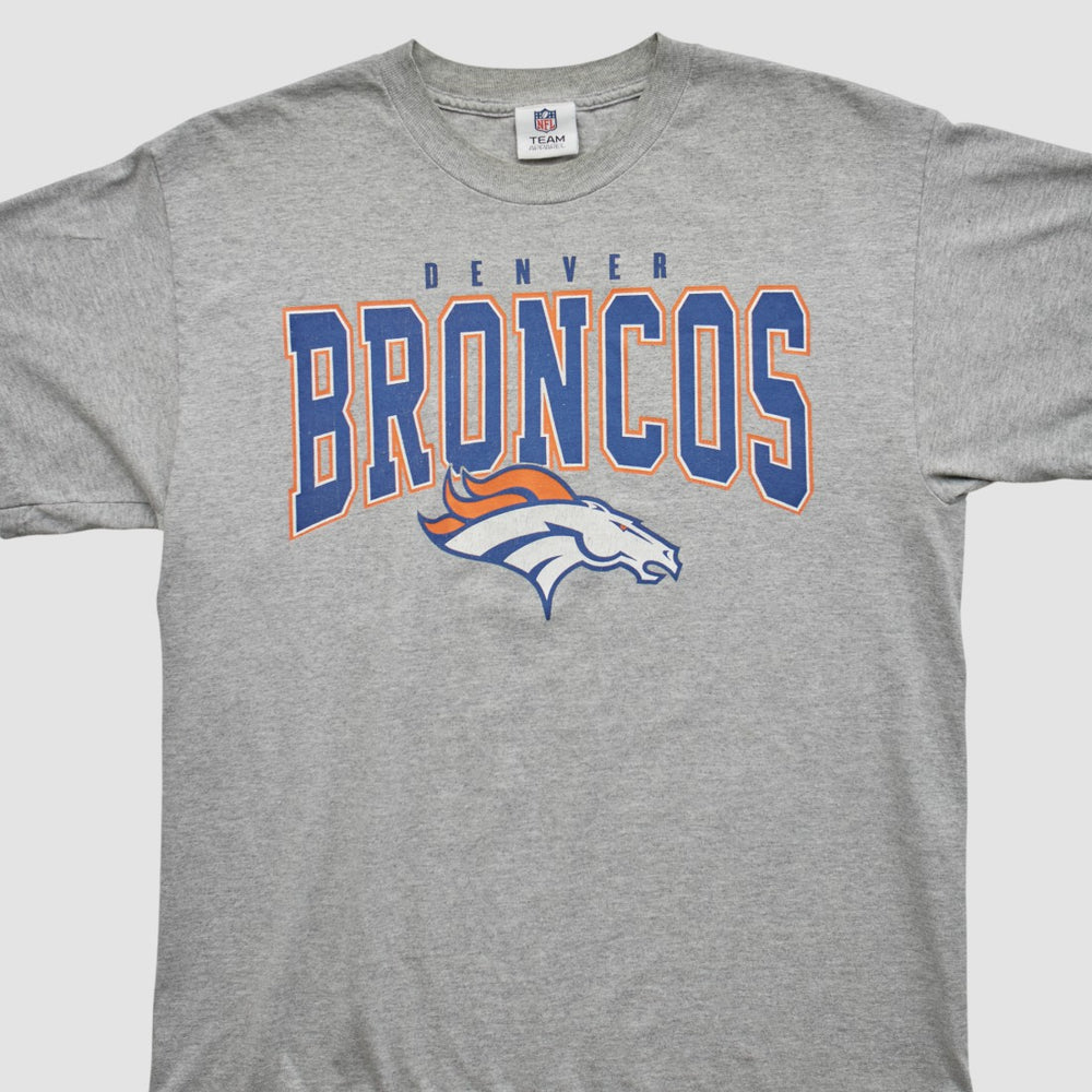 Denver Broncos NFL 2010s T-shirt - Heather Gray Vintage outlet
