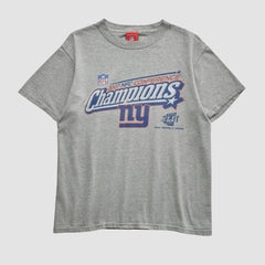 New York Giants NFL 2007 T-shirt - Heather Gray Vintage sale
