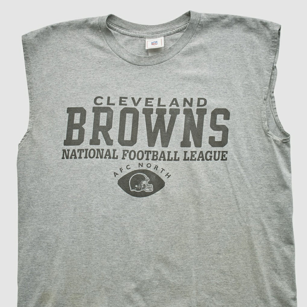 Cleveland Browns NFL 2000s Tank - Heather Gray Vintage for sale