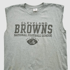 Cleveland Browns NFL 2000s Tank - Heather Gray Vintage for sale