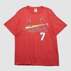 St. Louis Cardinals Majestic 2000s T-shirt - Red Vintage