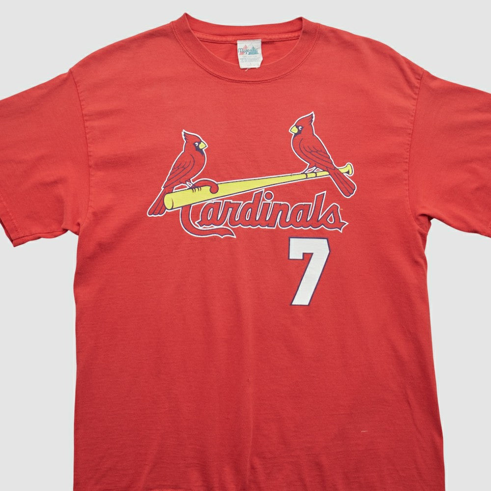 St. Louis Cardinals Majestic 2000s T-shirt - Red Vintage