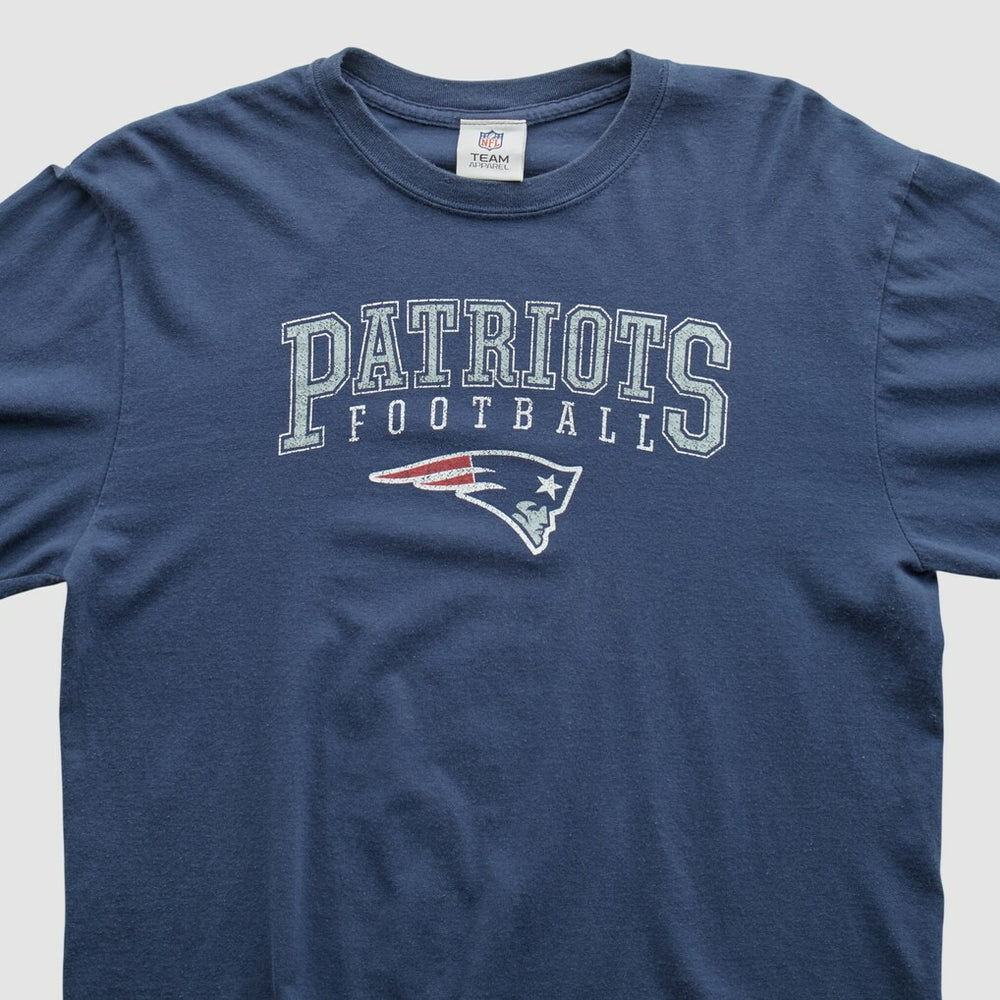 New England Patriots NFL 2010s Long Sleeve T-shirt - Navy Vintage discount
