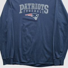 New England Patriots NFL 2010s Long Sleeve T-shirt - Navy Vintage discount