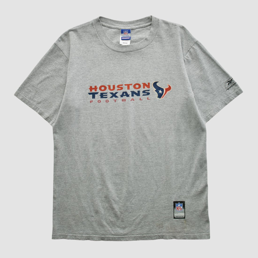 Houston Texans Reebok 2000s T-shirt - Heather Gray Vintage on sale